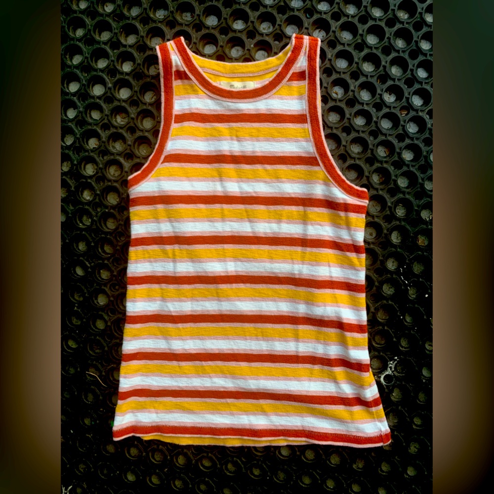 Madewell striped tank